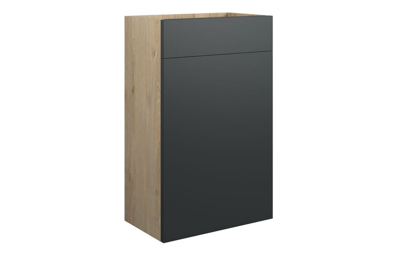 Rose 500mm Standard WC Unit - Matt Graphite Grey (Oak Cab) - KPSB110059