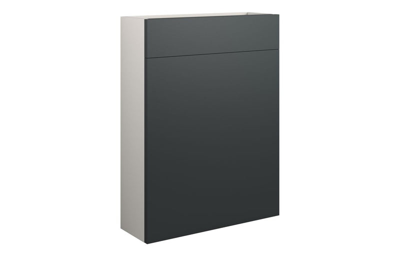 Rose 600mm Slim WC Unit - Matt Graphite Grey (Grey Cab) - KPSB110061