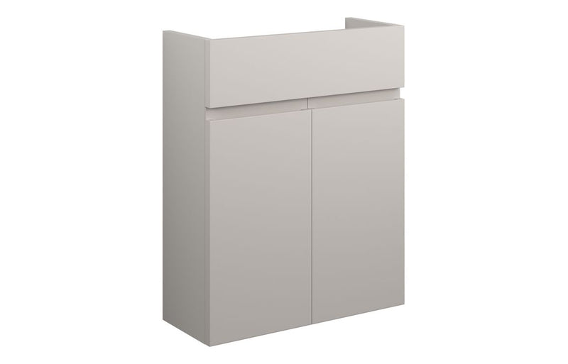 Rose 500mm Slim Basin Unit - Matt Dove Grey (Grey Cab) - KPSB110114