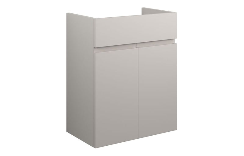 Rose 500mm Standard Basin Unit - Matt Dove Grey (Grey Cab) - KPSB110117