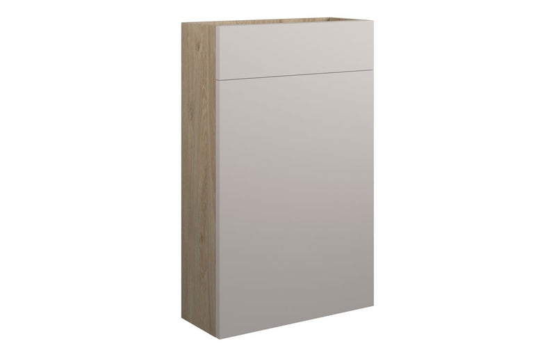 Rose 500mm Slim WC Unit - Matt Dove Grey (Oak Cab) - KPSB110127