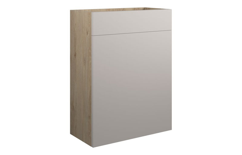 Rose 600mm Standard WC Unit - Matt Dove Grey (Oak Cab) - KPSB110136