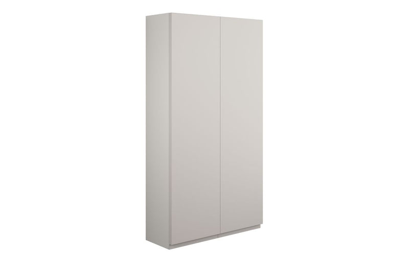 Rose 600mm Slim 2 Door Storage Unit - Matt Dove Grey (Grey Cab) - KPSB110144