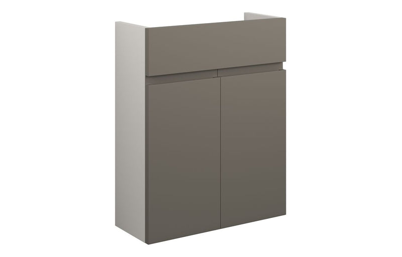 Rose 500mm Slim Basin Unit - Matt Stone (Grey Cab) - KPSB110185