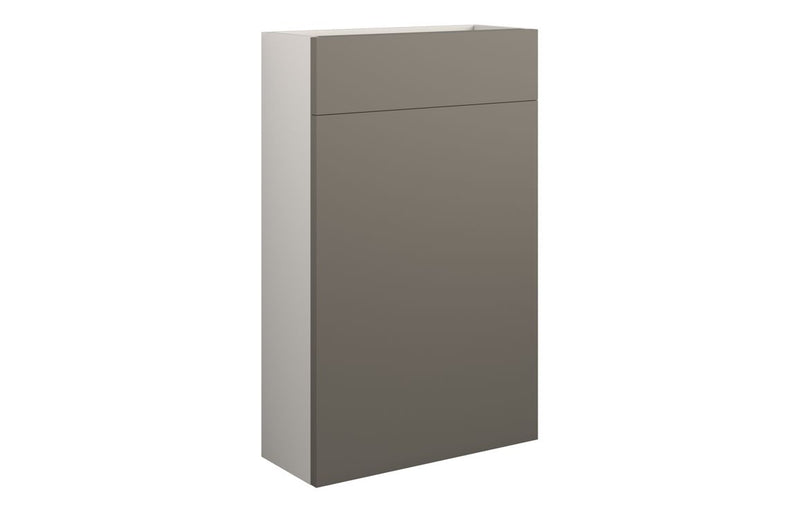 Rose 500mm Slim WC Unit - Matt Stone (Grey Cab) - KPSB110197