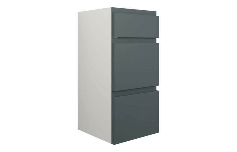 Rose 300mm Standard 3 Drawer Unit - Matt Green Camo (Grey Cab) - KPSB110250