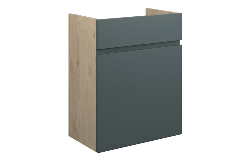 Rose 500mm Standard Basin Unit - Matt Green Camo (Oak Cab) - KPSB110260