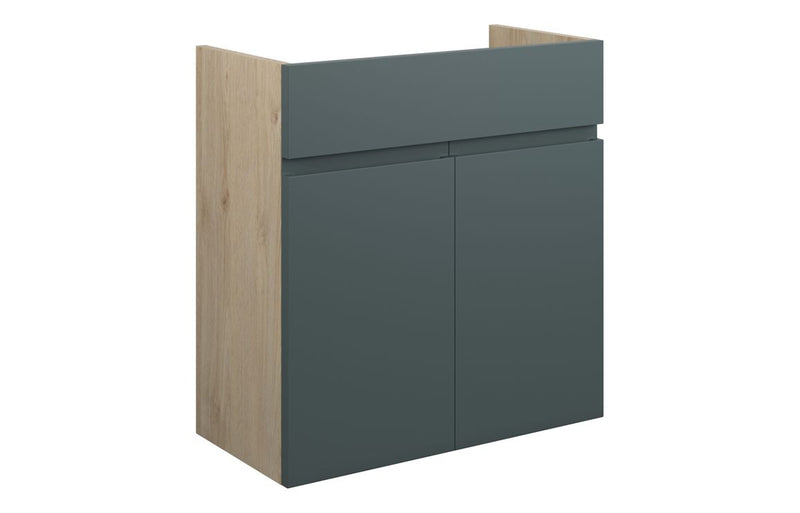 Rose 600mm Standard Basin Unit - Matt Green Camo (Oak Cab) - KPSB110266
