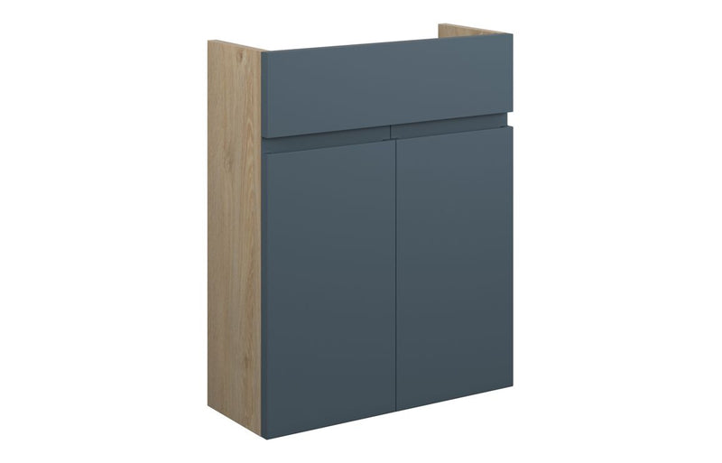 Rose 500mm Slim Basin Unit - Matt Arley Blue (Oak Cab) - KPSB110328