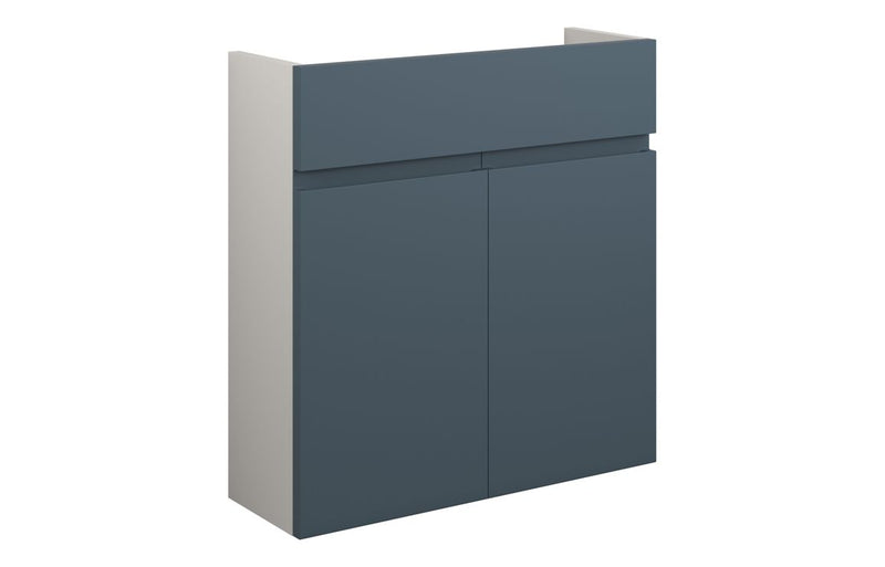 Rose 600mm Slim Basin Unit - Matt Arley Blue (Grey Cab) - KPSB110333