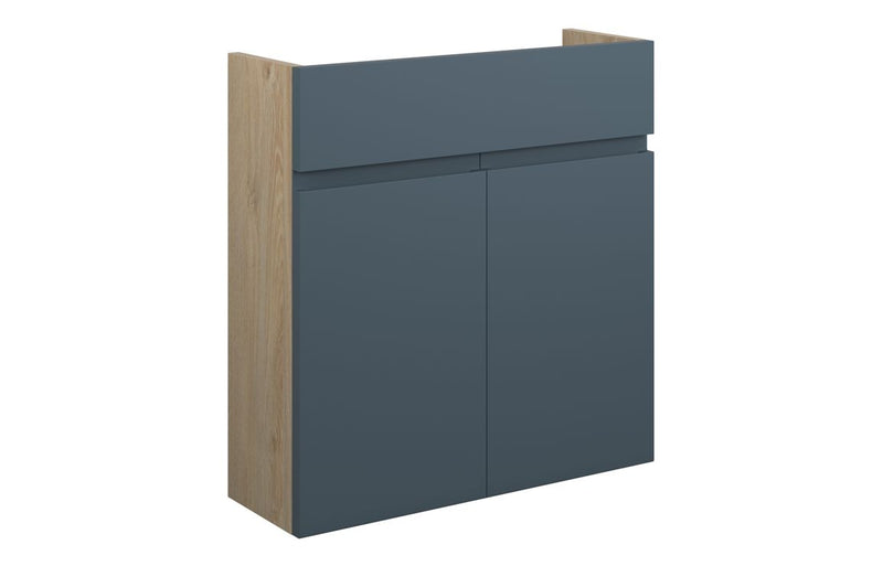 Rose 600mm Slim Basin Unit - Matt Arley Blue (Oak Cab) - KPSB110334
