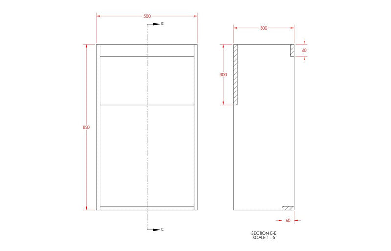 Rose 500mm Standard WC Unit - Matt Arley Blue (Oak Cab) - KPSB110343