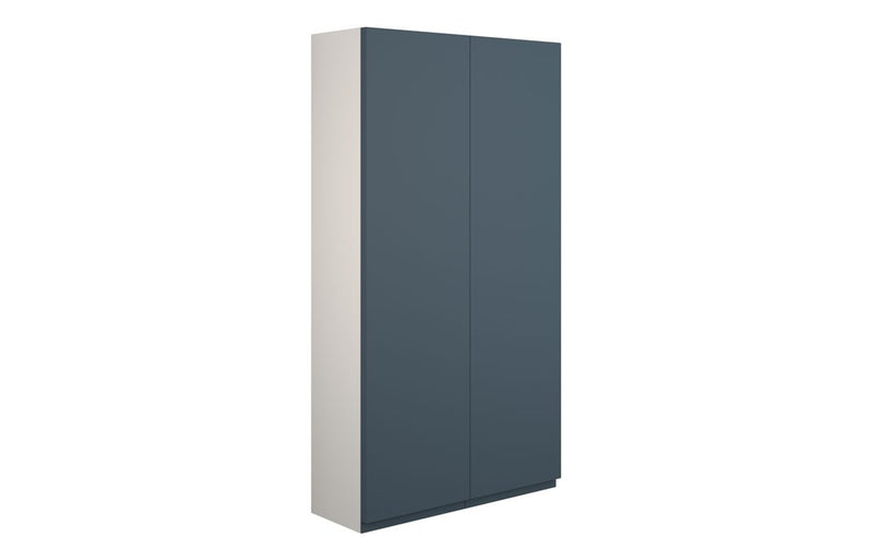 Rose 600mm Slim 2 Door Storage Unit - Matt Arley Blue (Grey Cab) - KPSB110357