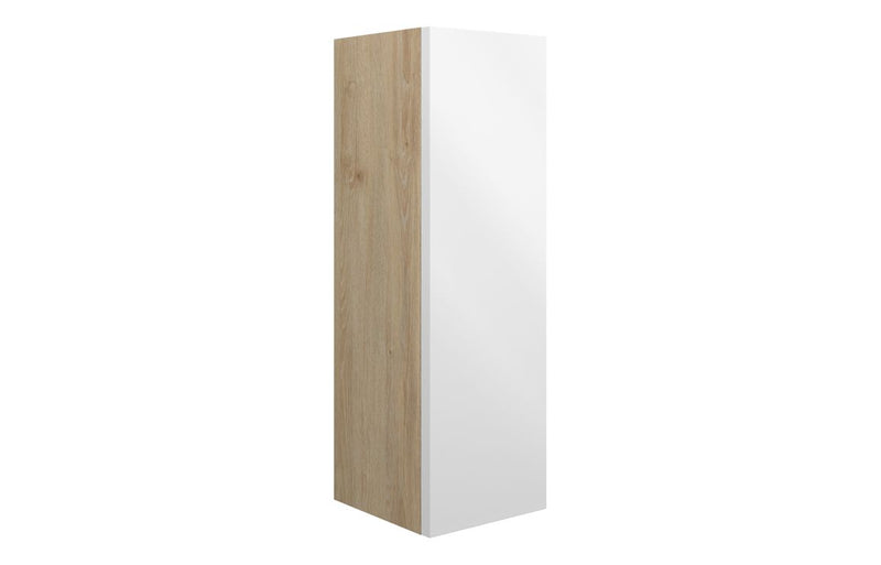 Daisy 200mm Slim Base Unit - White Gloss (Oak Cab) - KPSB110381