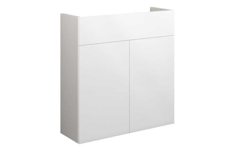 Daisy 600mm Slim Basin Unit - White Gloss (Grey Cab) - KPSB110404