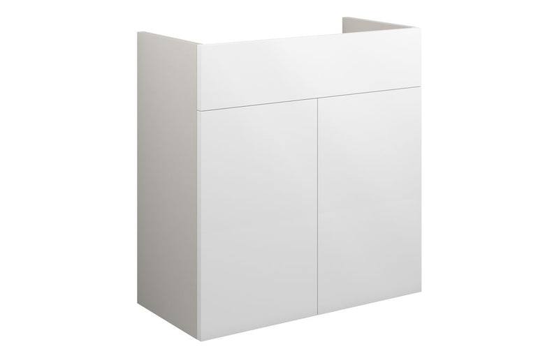 Daisy 600mm Standard Basin Unit - White Gloss (Grey Cab) - KPSB110407