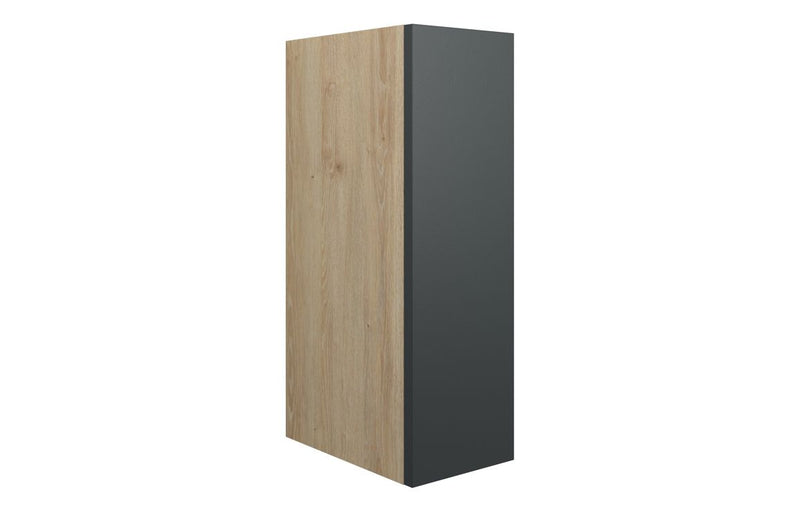 Daisy 200mm Standard Toilet Roll Unit - Matt Graphite Grey (Oak Cab) - KPSB110455