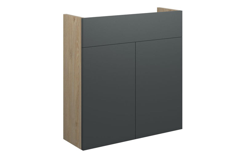 Daisy 600mm Slim Basin Unit - Matt Graphite Grey (Oak Cab) - KPSB110476