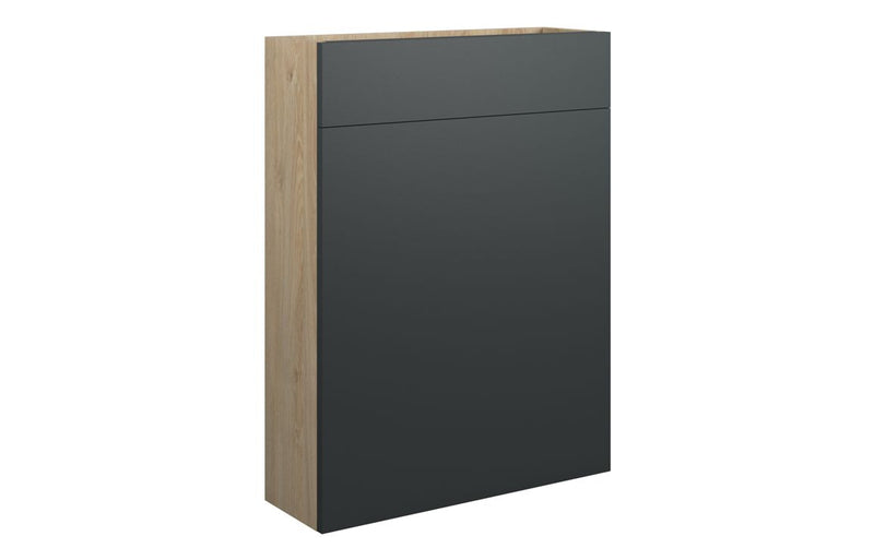 Daisy 600mm Slim WC Unit - Matt Graphite Grey (Oak Cab) - KPSB110488