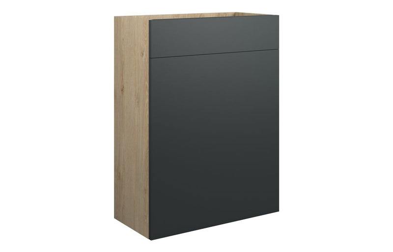 Daisy 600mm Standard WC Unit - Matt Graphite Grey (Oak Cab) - KPSB110491