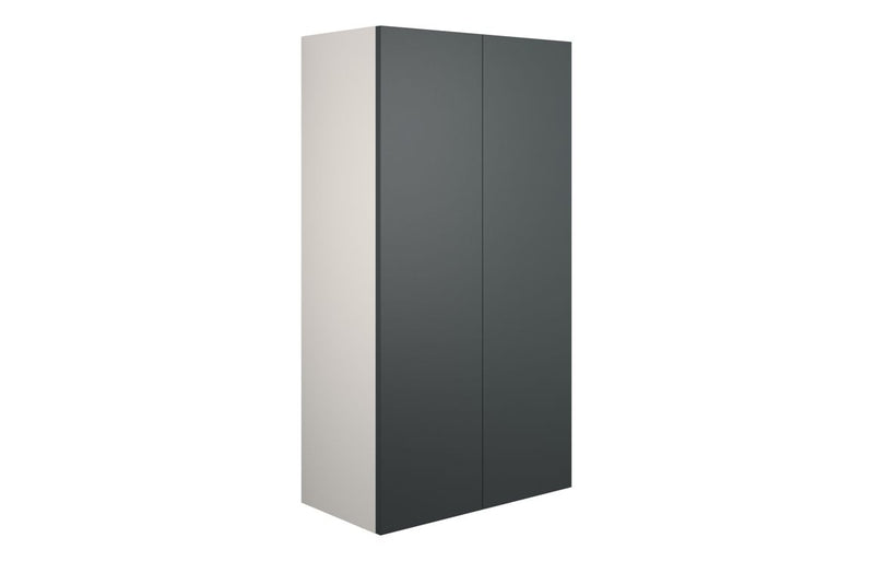 Daisy 600mm Standard 2 Door Storage Unit - Matt Graphite Grey (Grey Cab) - KPSB110496