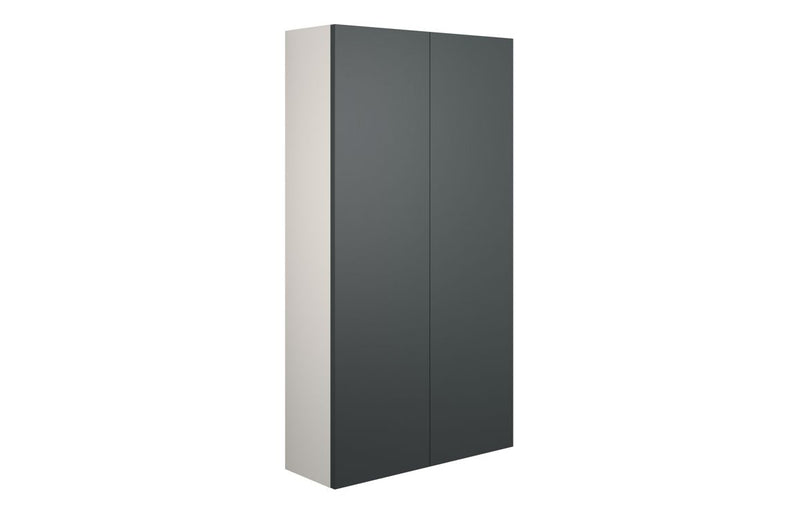 Daisy 600mm Slim 2 Door Storage Unit - Matt Graphite Grey (Grey Cab) - KPSB110499