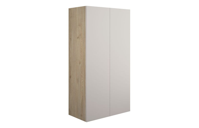 Daisy 600mm Standard 2 Door Storage Unit - Matt Dove Grey (Oak Cab) - KPSB110568