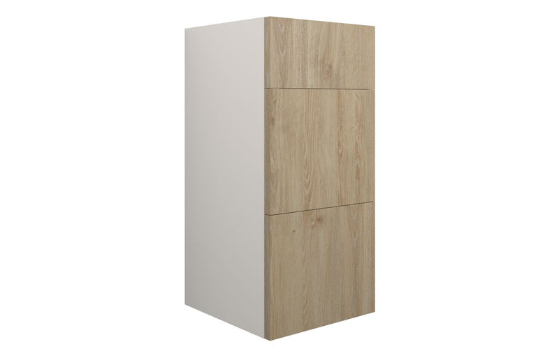 Daisy 300mm Standard 3 Drawer Unit - Havana Oak (Grey Cab) - KPSB110605