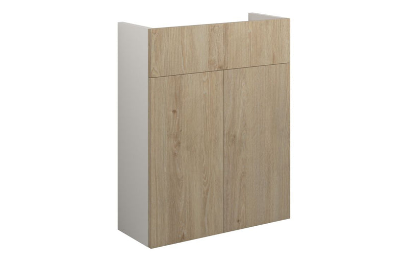 Daisy 500mm Slim Basin Unit - Havana Oak (Grey Cab) - KPSB110611