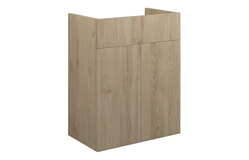 Daisy 500mm Standard Basin Unit - Havana Oak (Oak Cab) - KPSB110615