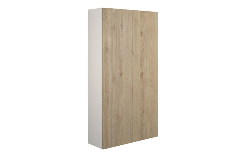 Daisy 600mm Slim 2 Door Storage Unit - Havana Oak (Grey Cab) - KPSB110641