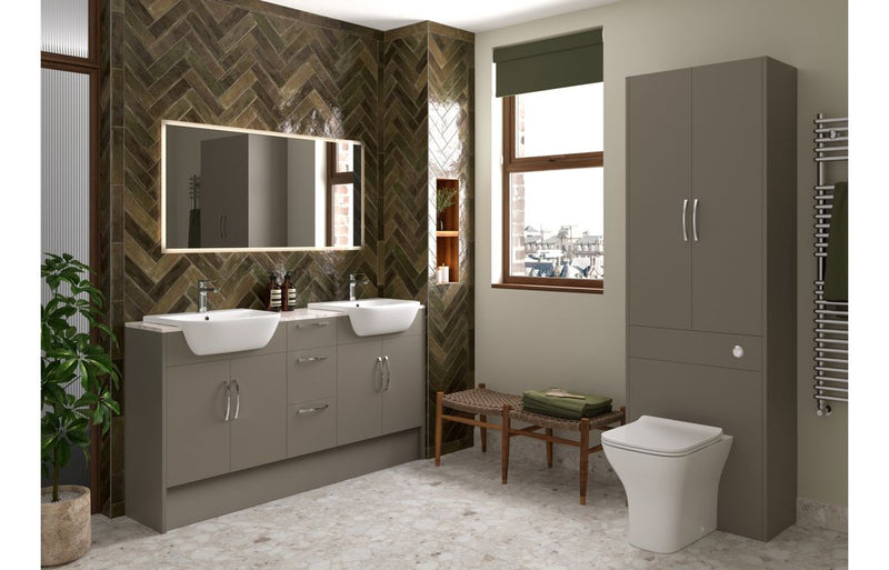 Daisy 500mm Slim Basin Unit - Matt Stone (Oak Cab) - KPSB110683