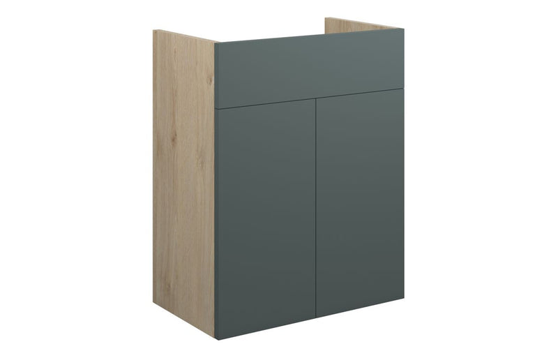 Daisy 500mm Standard Basin Unit - Matt Green (Oak Cab) - KPSB110757