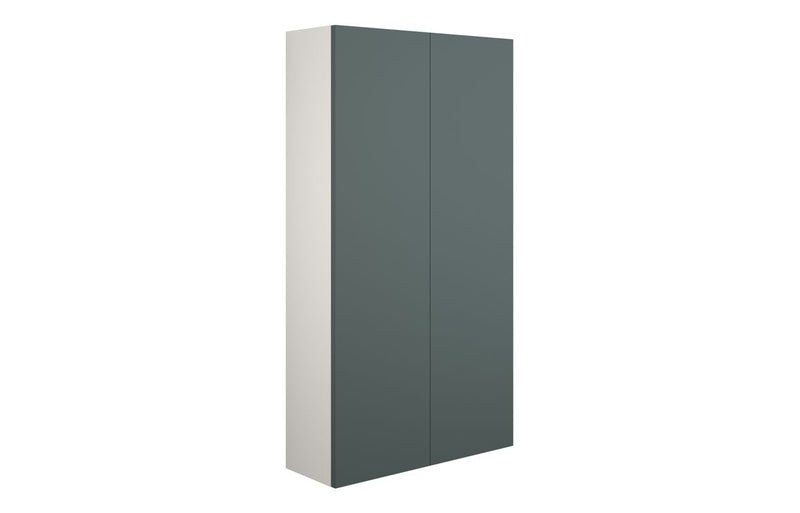 Daisy 600mm Slim 2 Door Storage Unit - Matt Green (Grey Cab) - KPSB110783