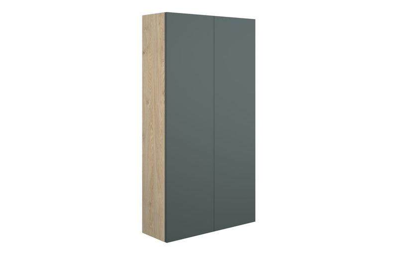 Daisy 600mm Slim 2 Door Storage Unit - Matt Green (Oak Cab) - KPSB110784