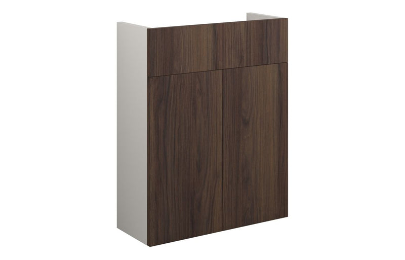 Daisy 500mm Slim Basin Unit - Warm Walnut (Grey Cab) - KPSB110824