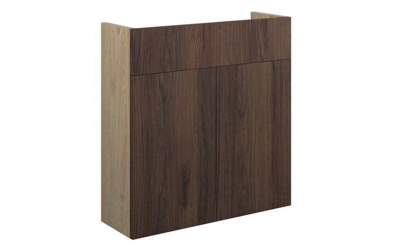 Daisy 600mm Slim Basin Unit - Warm Walnut (Oak Cab) - KPSB110831