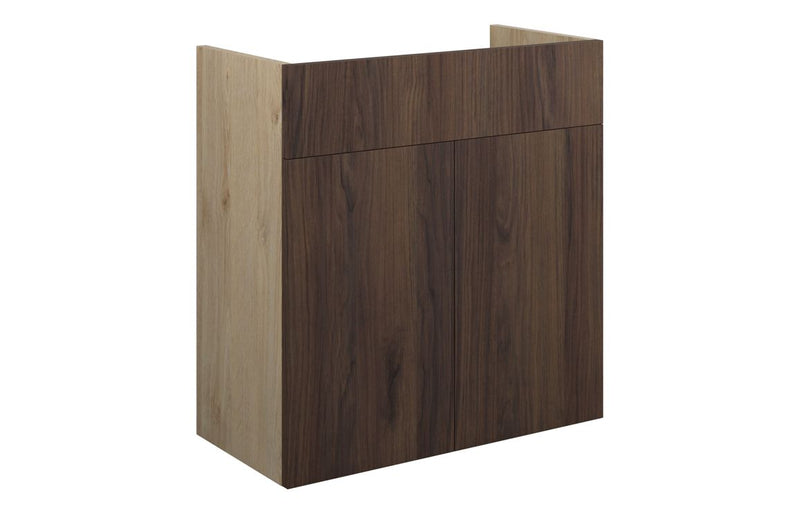 Daisy 600mm Standard Basin Unit - Warm Walnut (Oak Cab) - KPSB110834