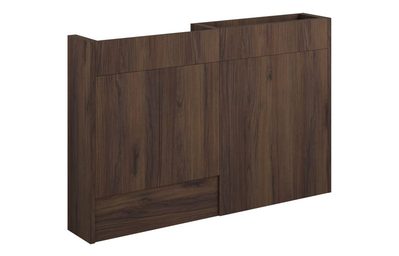 Daisy 1236mm Slim Basin & WC Unit Pack - Warm Walnut (Oak Cab) - KPSB110861