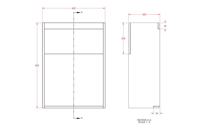 Daisy 1536mm Standard Basin  WC & 1 Door Unit Pack - Warm Walnut (Grey Cab) - KPSB110863