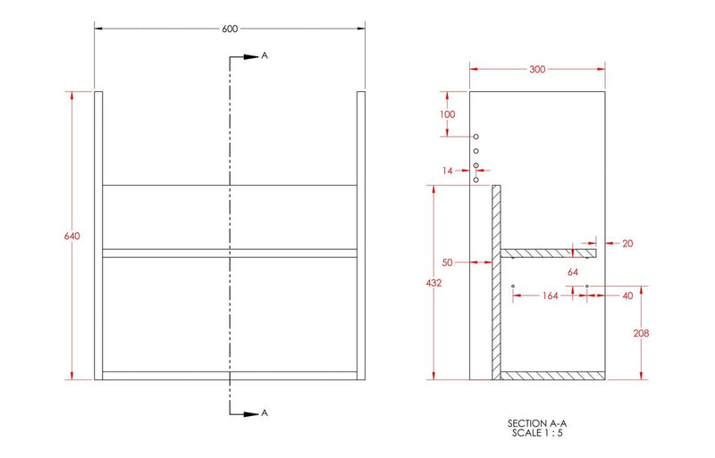 Daisy 1536mm Standard Basin  WC & 1 Door Unit Pack - Warm Walnut (Oak Cab) - KPSB110864