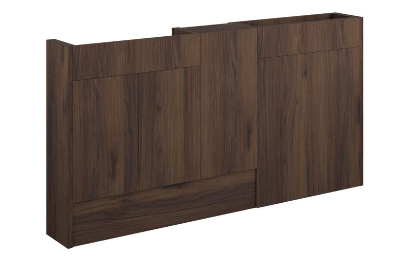 Daisy 1536mm Slim Basin  WC & 1 Door Unit Pack - Warm Walnut (Oak Cab) - KPSB110867