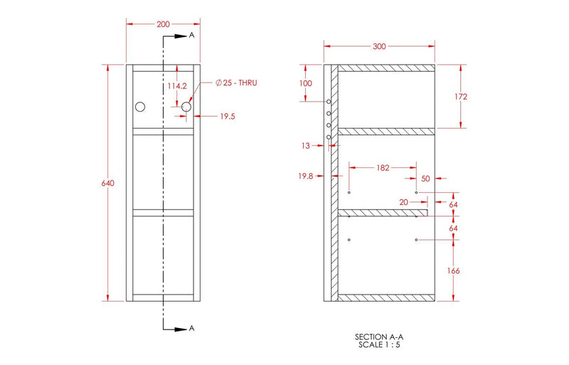 Daisy 200mm Standard Toilet Roll Unit - Matt Arley Blue (Grey Cab) - KPSB110880
