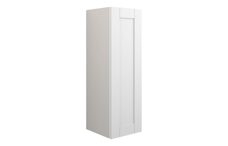 Peony 200mm Slim Base Unit - Matt White (Grey Cab) - KPSB110948