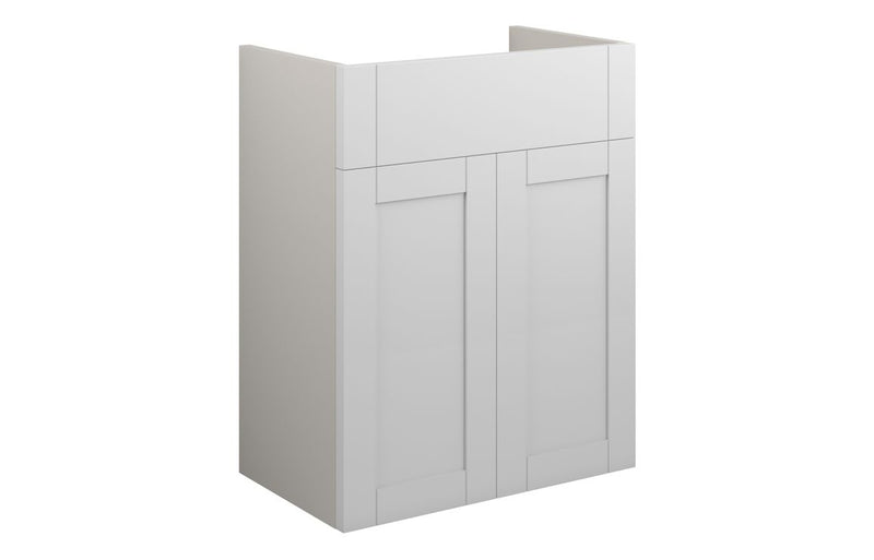 Peony 500mm Standard Basin Unit - Matt White (Grey Cab) - KPSB110969