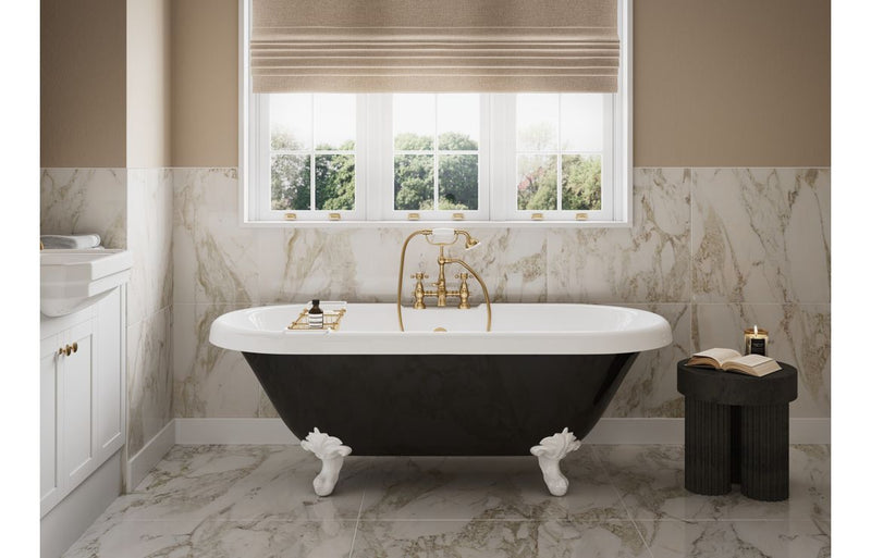 Peony 500mm Standard Basin Unit - Matt White (Oak Cab) - KPSB110970