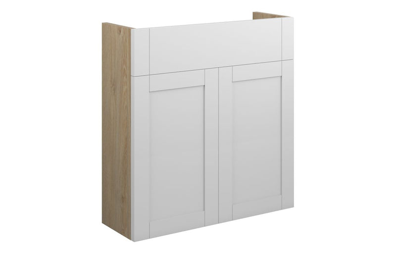 Peony 600mm Slim Basin Unit - Matt White (Oak Cab) - KPSB110973