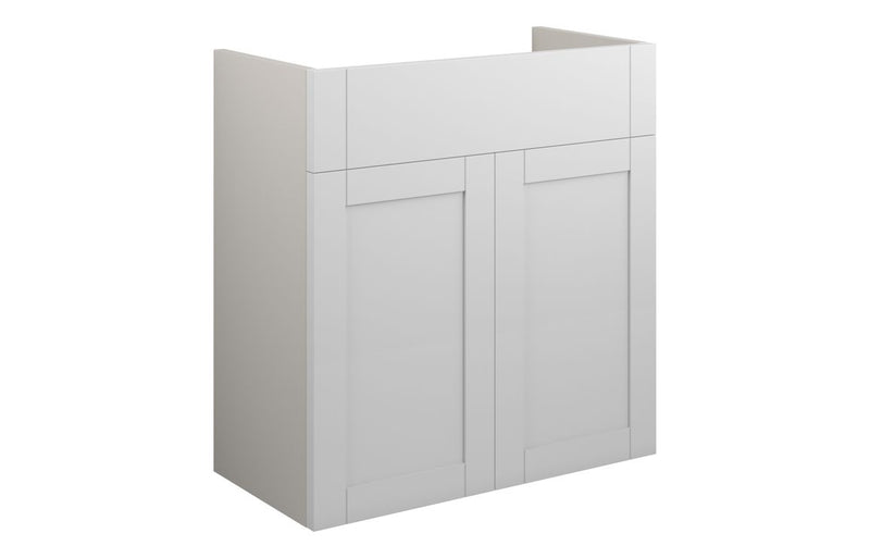 Peony 600mm Standard Basin Unit - Matt White (Grey Cab) - KPSB110975