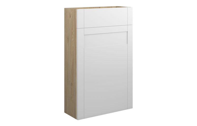 Peony 500mm Slim WC Unit - Matt White (Oak Cab) - KPSB110979