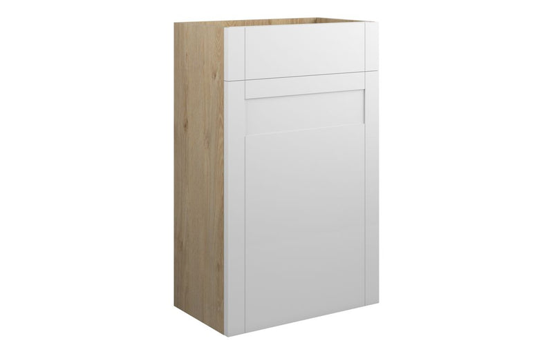 Peony 500mm Standard WC Unit - Matt White (Oak Cab) - KPSB110982